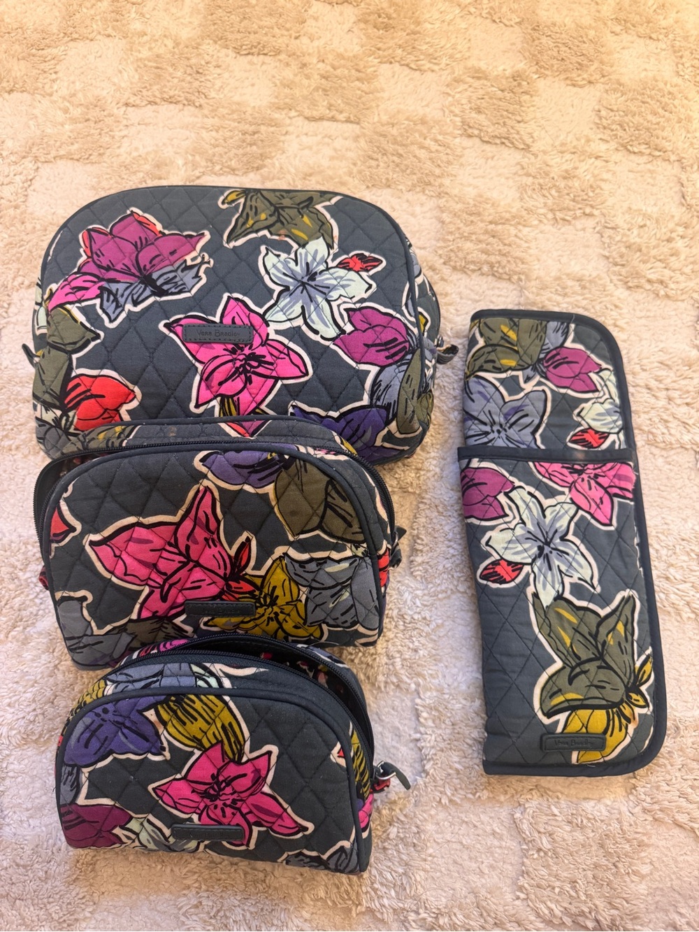 Vera Bradley Cosmetic Bag Set + Hair Straightener Pouch - Picture 4 of 16